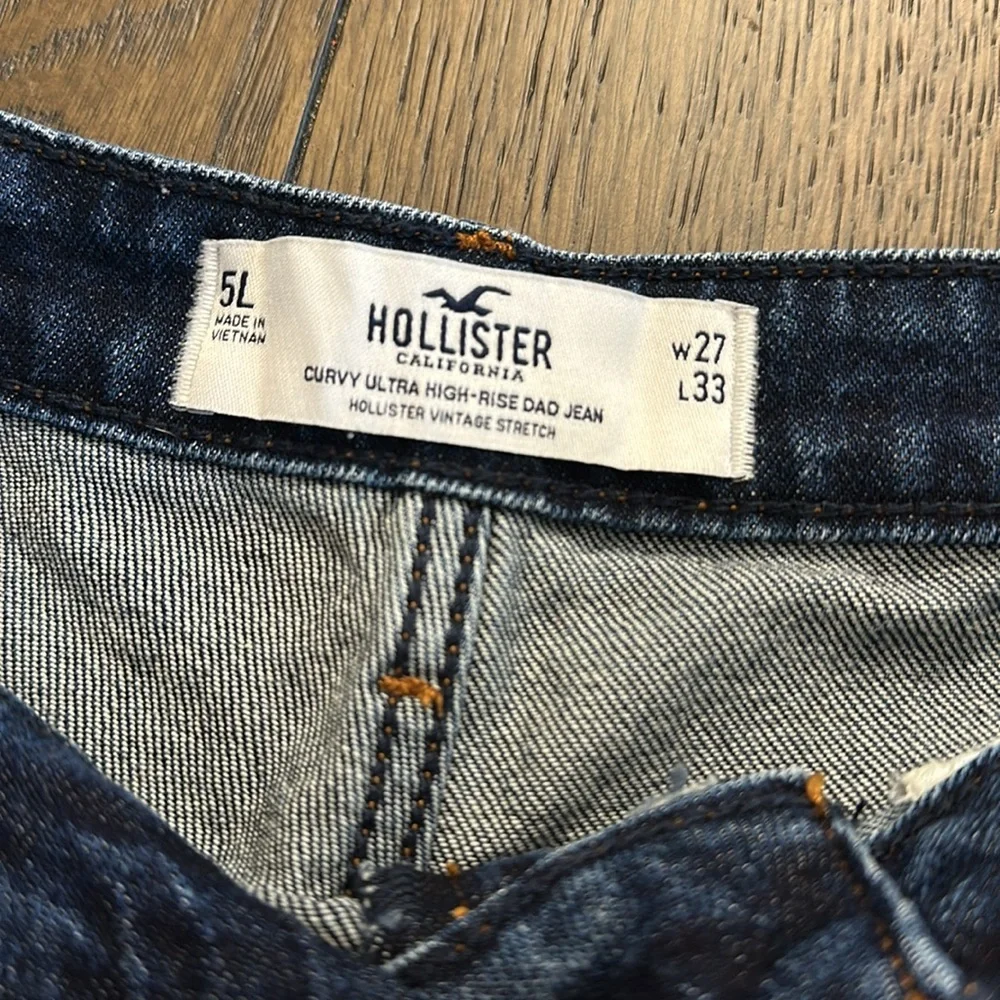Hollister Curvy Ultra High Rise Dad Jean Vintage Stretch Women’s size 27 - Picture 6 of 6
